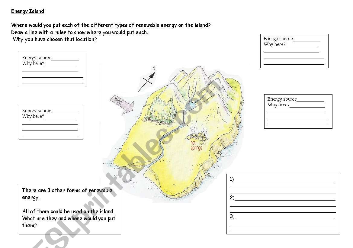 energy island worksheet