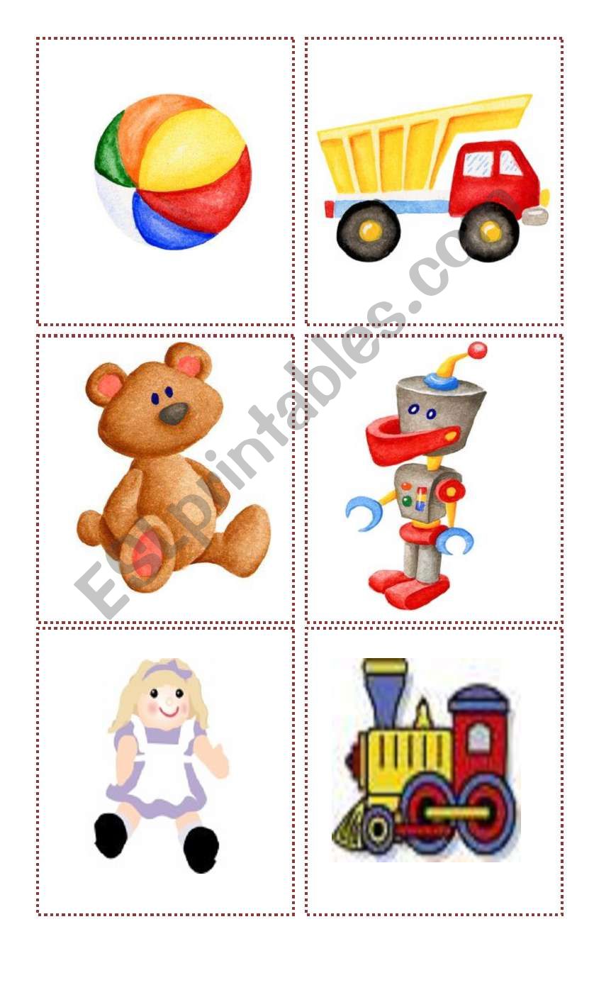 TOYS FLASHCARDS worksheet