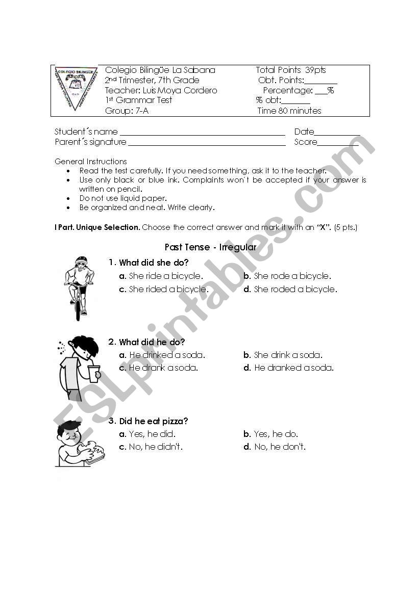 practice worksheet