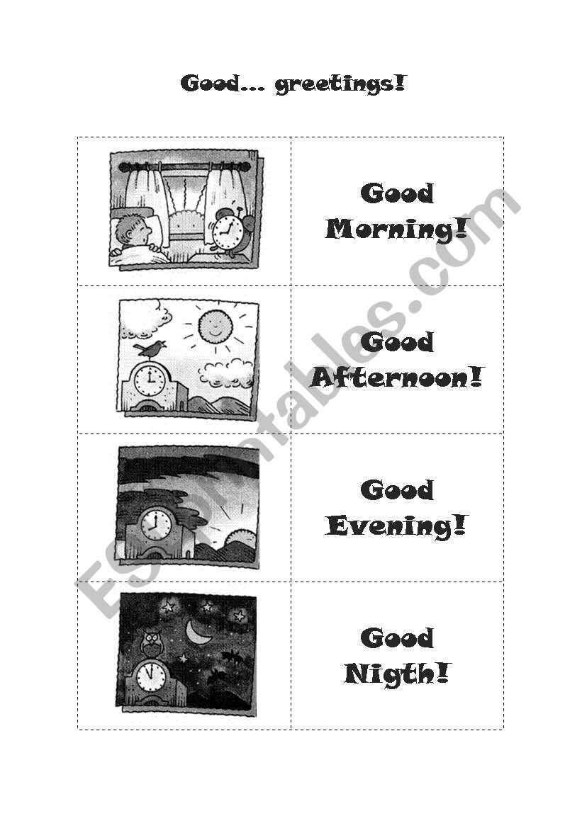 Good... greetings! worksheet