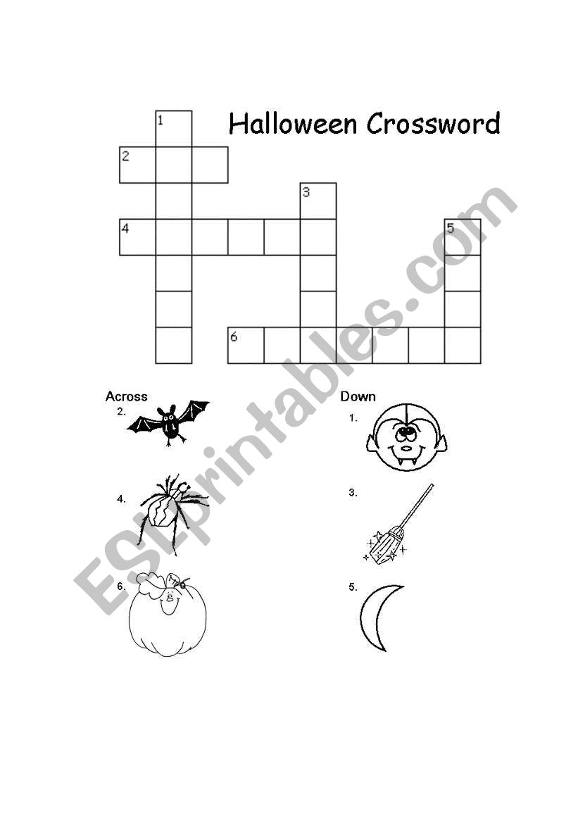 HALLOWEEN CORSSWORD worksheet