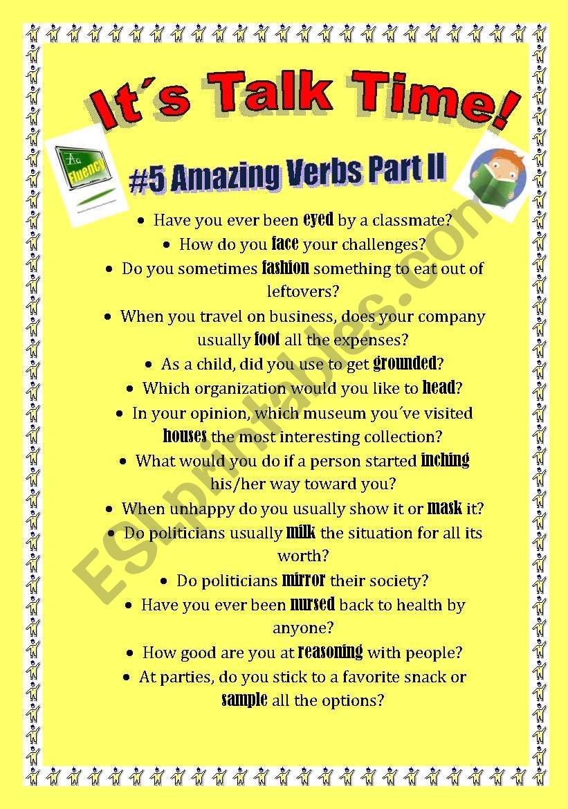 Talk Time #5 - Amazing Verbs Part II