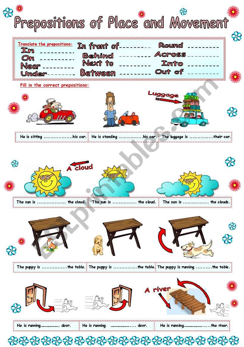 Prepositions of Movement