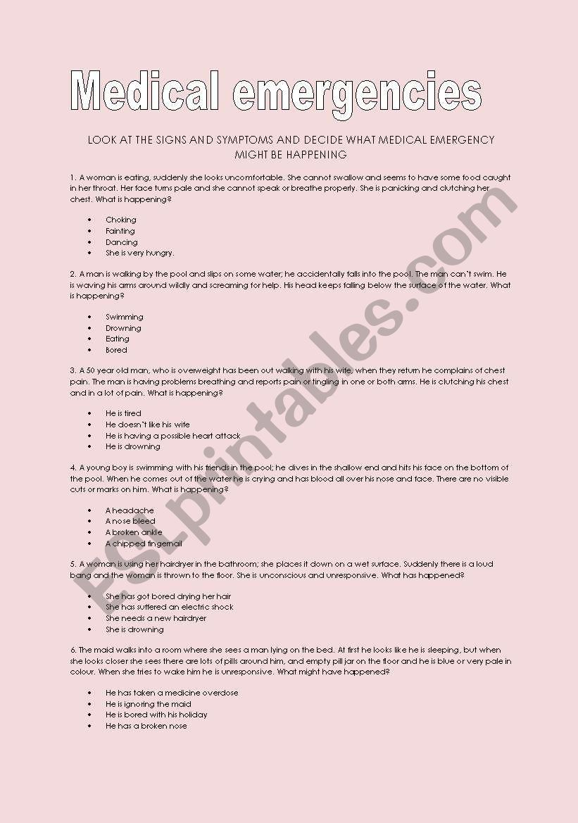 Medical emergencies - Advanced