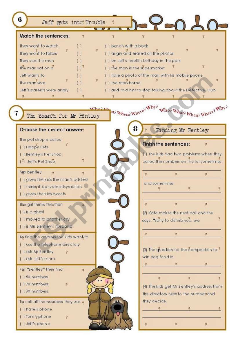 2 of 2 LISTENING COMPREHENSION - The Detective Club - 100 min