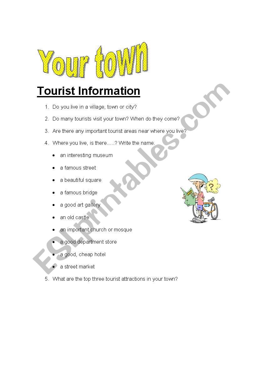 Your town worksheet