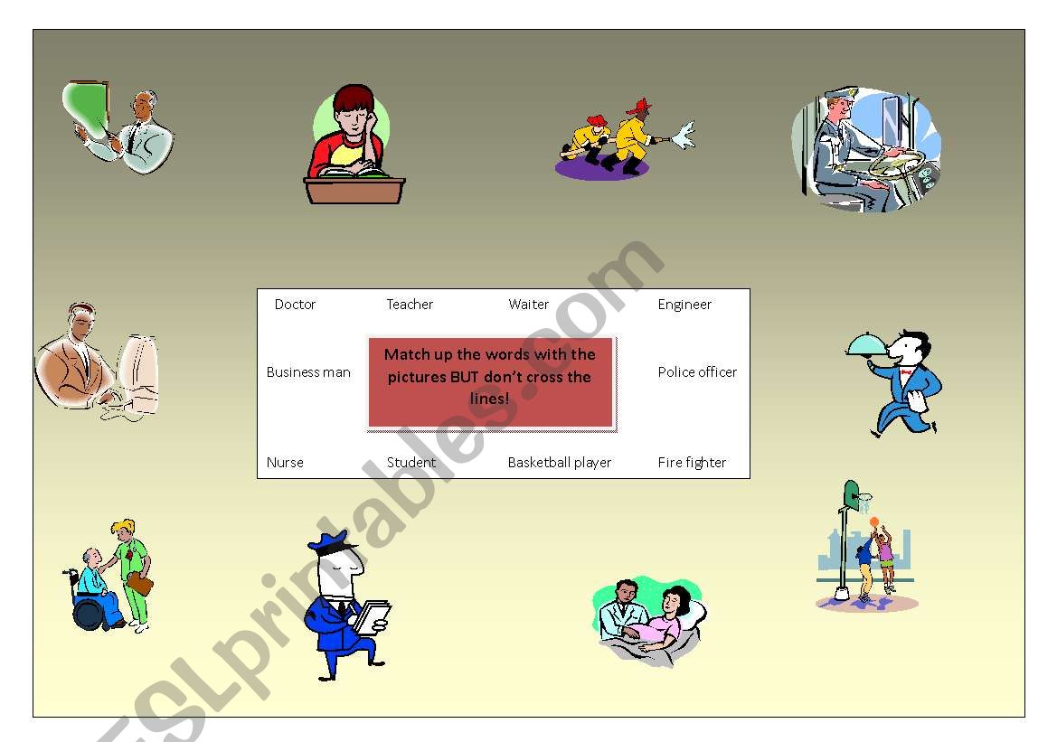 Job Maze worksheet