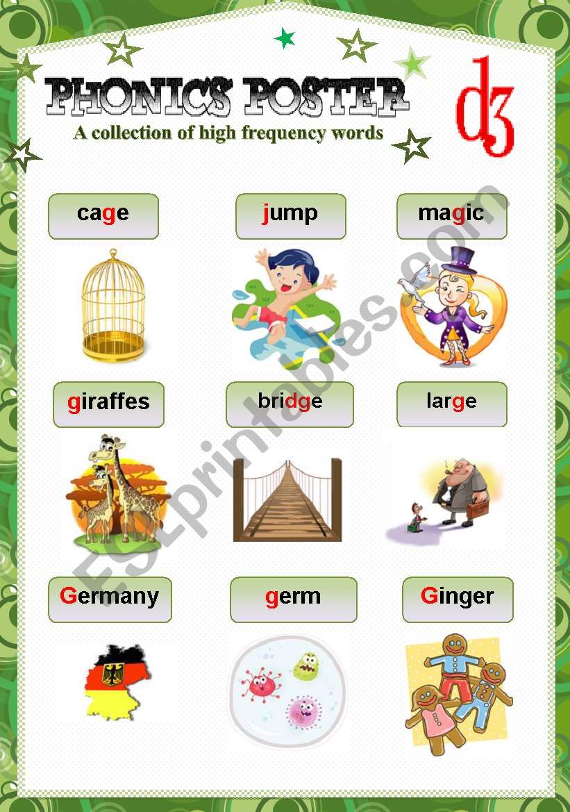 PHONICS POSTER 1 worksheet