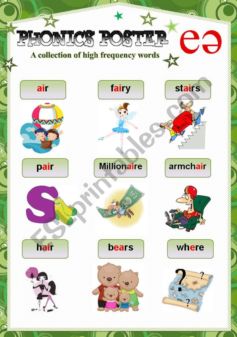 PHONICS POSTER 2 worksheet