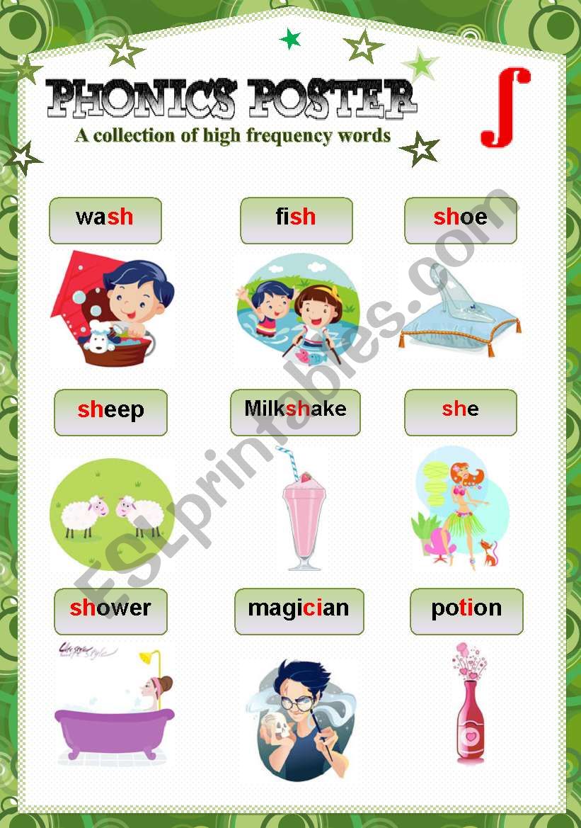 PHONICS POSTER 3 worksheet