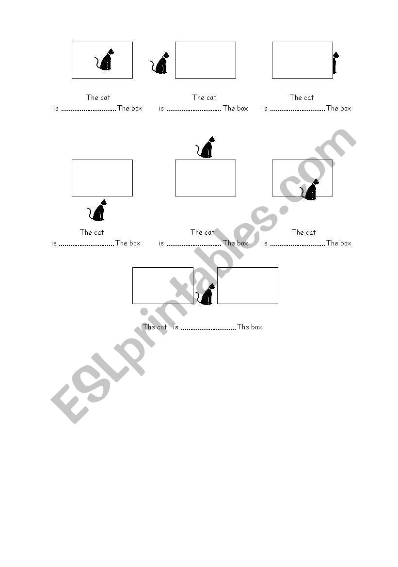 prepositions worksheet