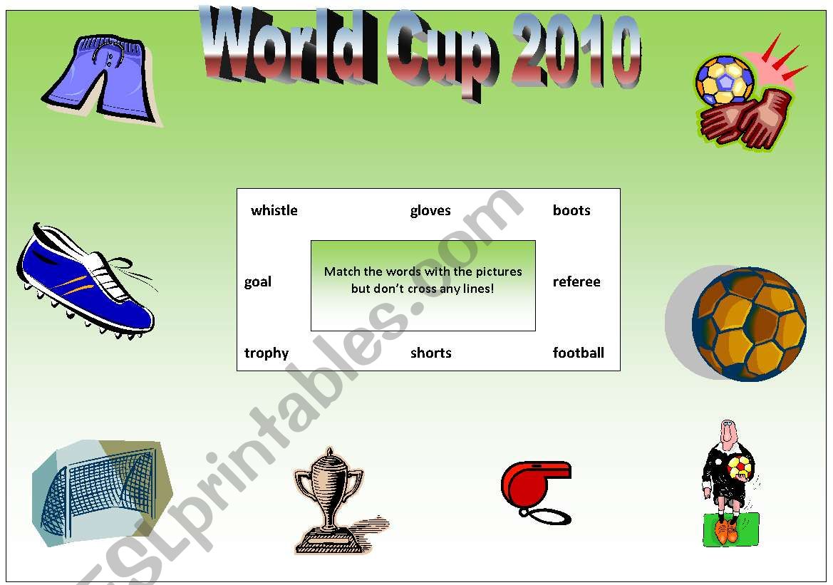World Cup Maze worksheet