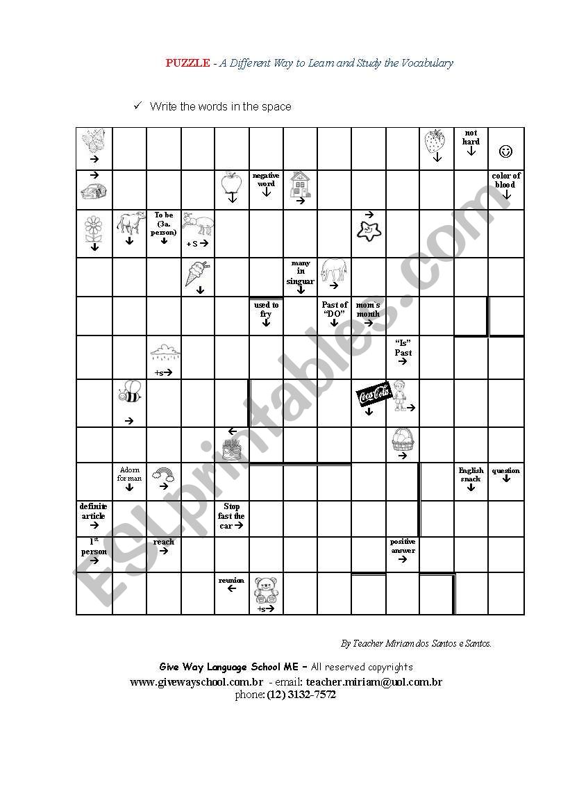 Puzzle - Nouns worksheet