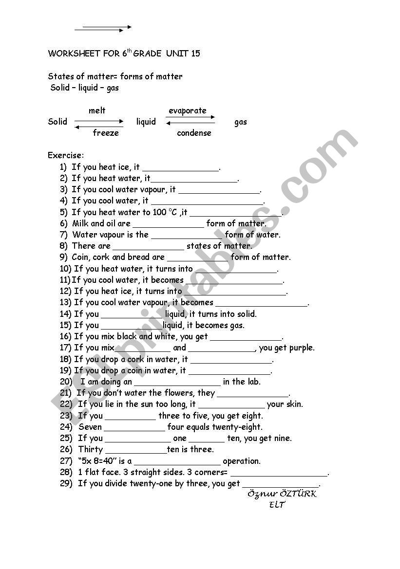 science worksheet