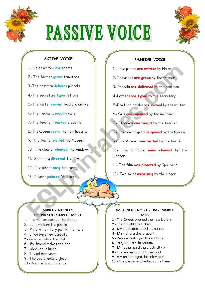 PASSIVE VOICE worksheet