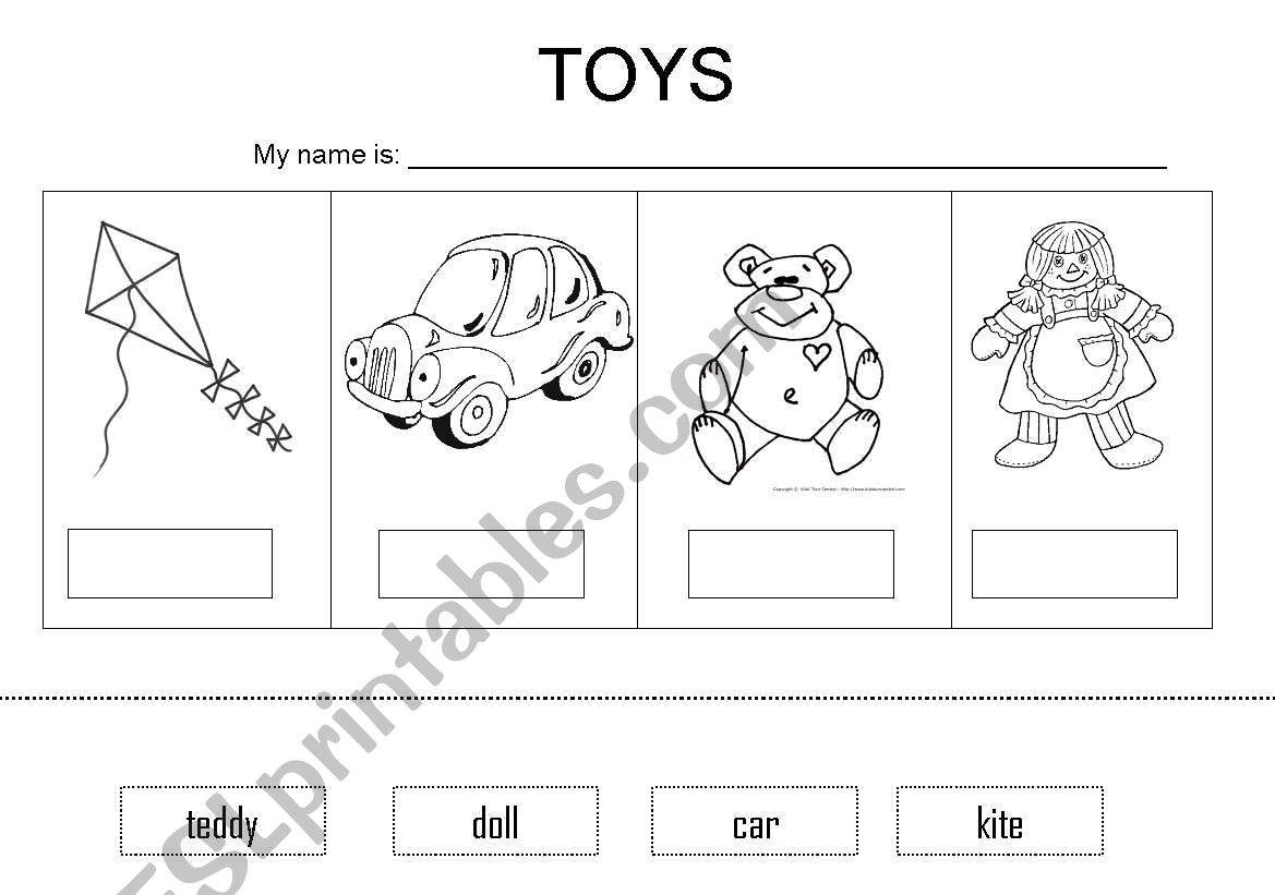Toys Vocabulary worksheet