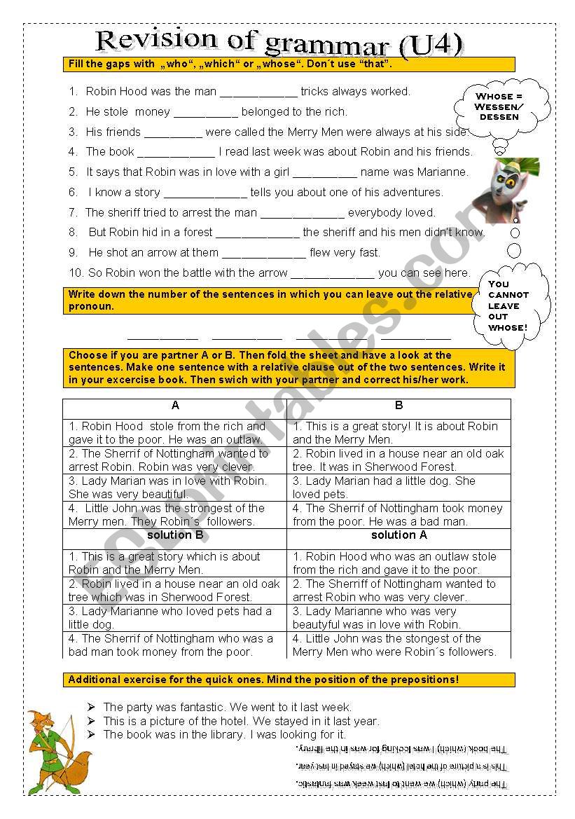 relative clauses and contact clauses