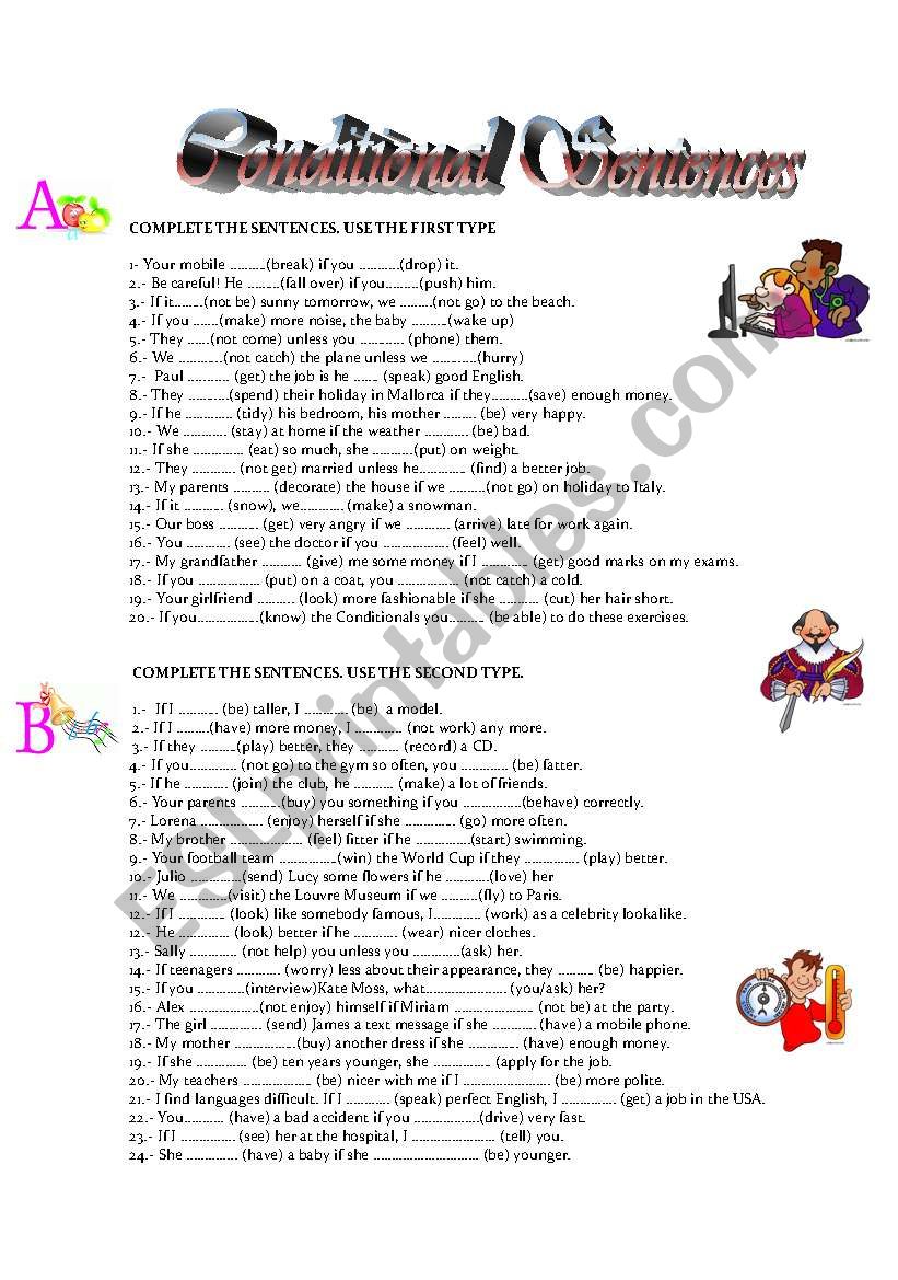 CONDITIONAL SENTENCES worksheet