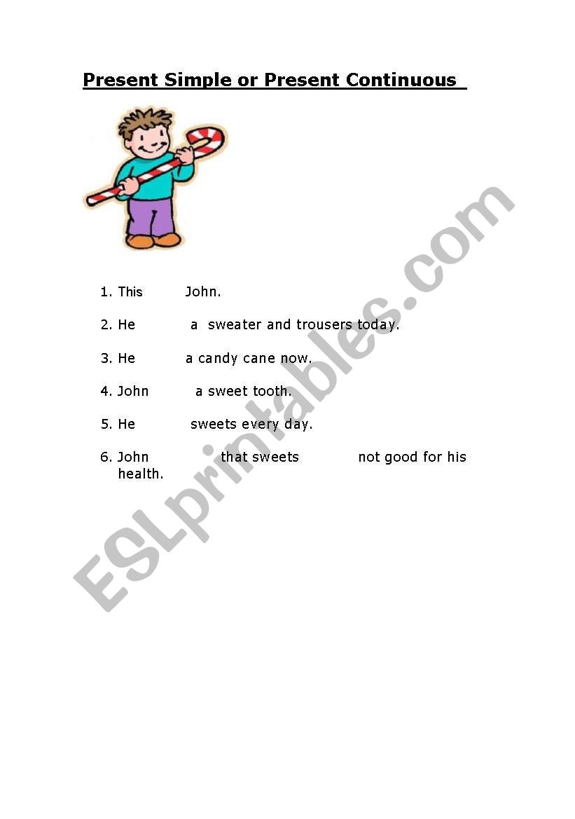 present worksheet