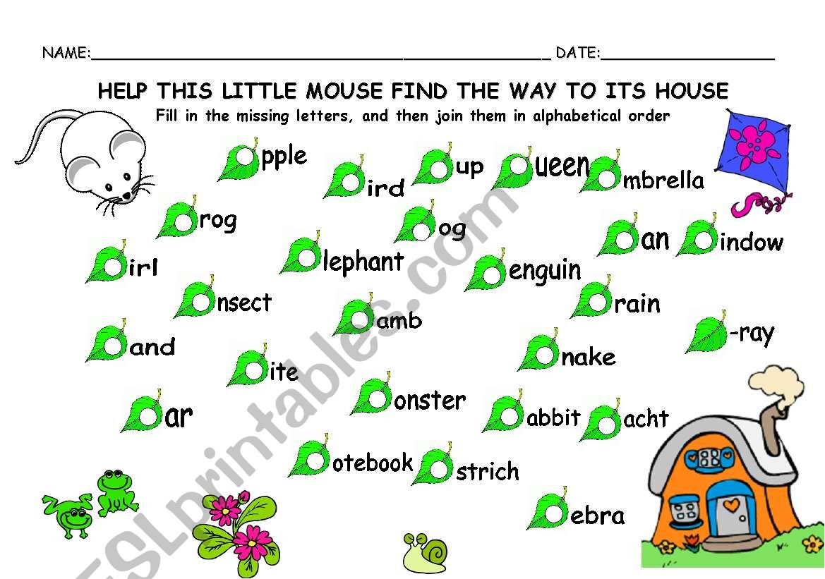 HELP THIS LITTLE MOUSE FIND THE WAY TO ITS HOUSE