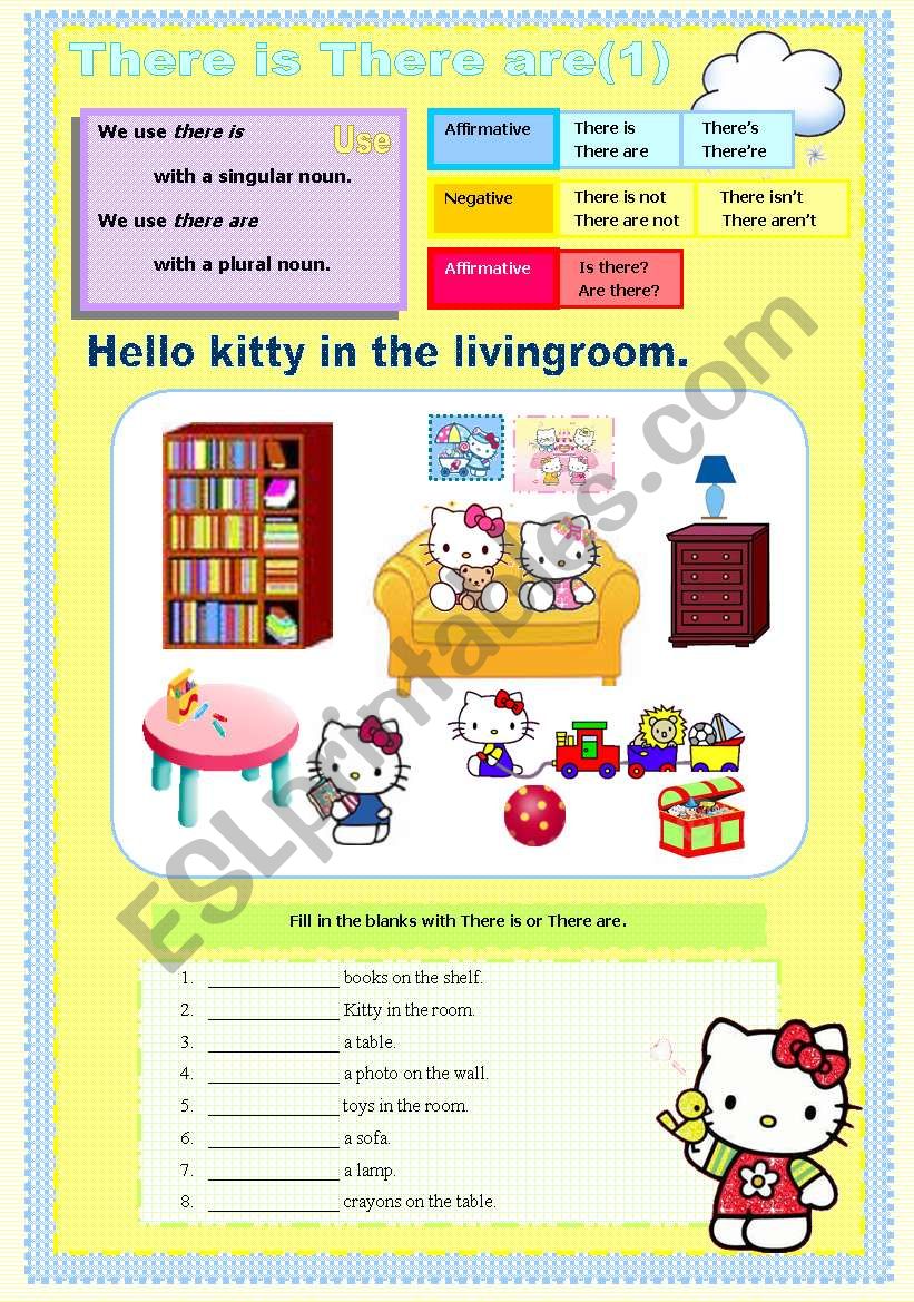 There is There are hello kitty set 1