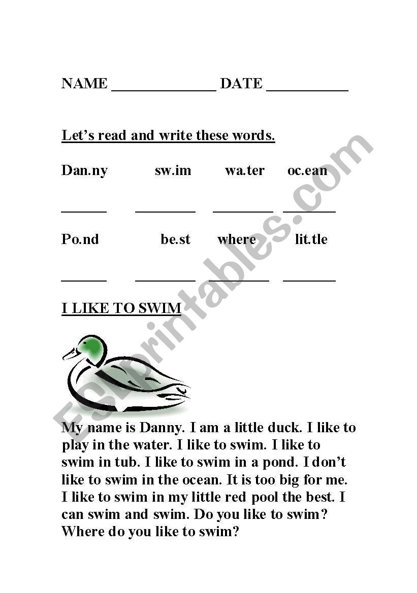 comprehension worksheet