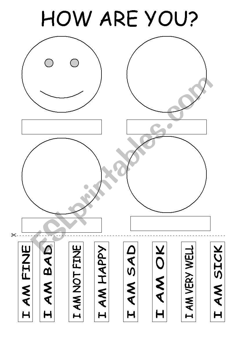 HOW ARE YOU? worksheet