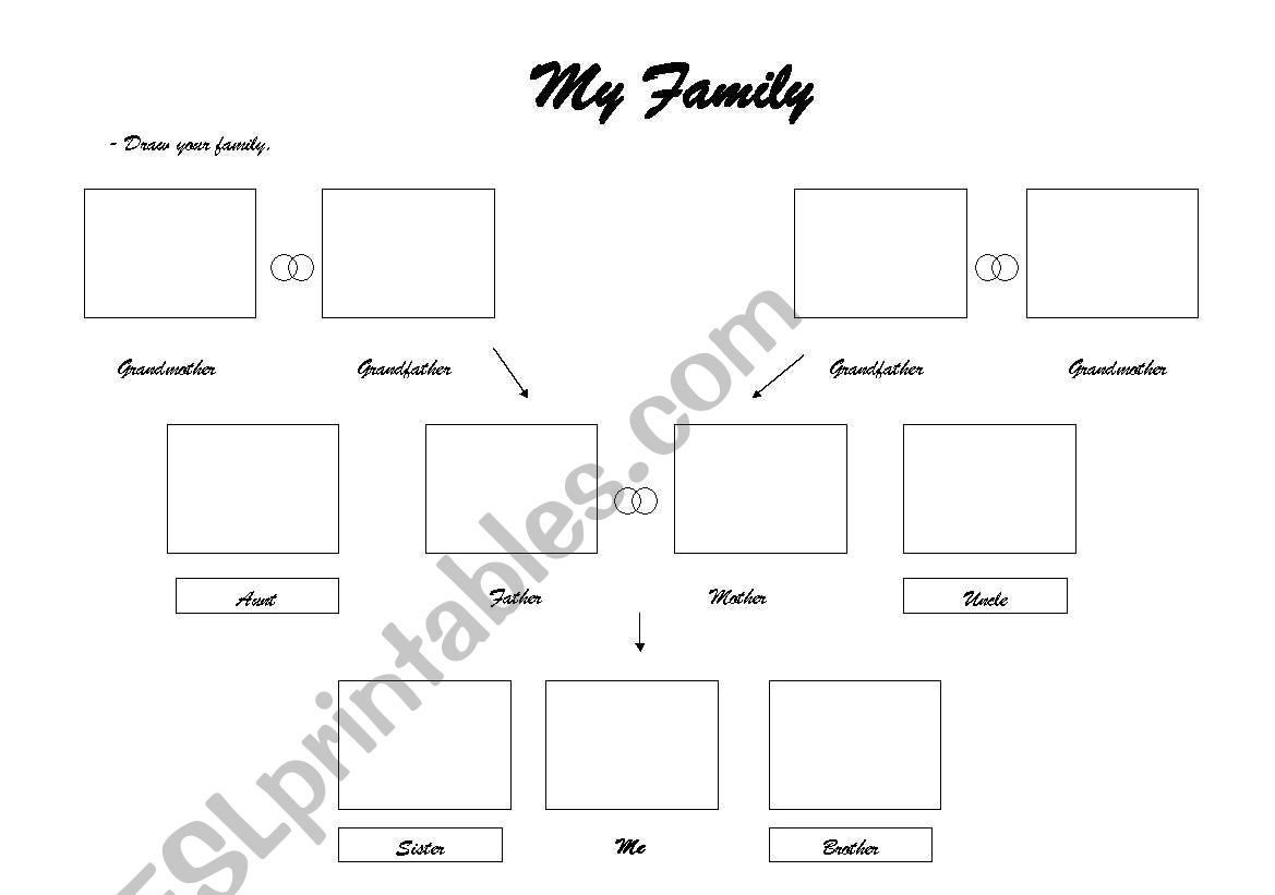 Draw your family worksheet