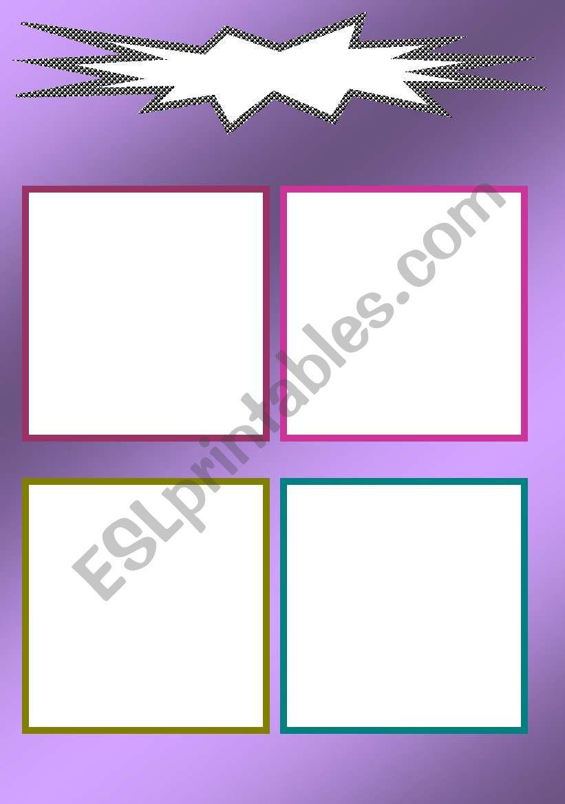 Flashcards Template worksheet