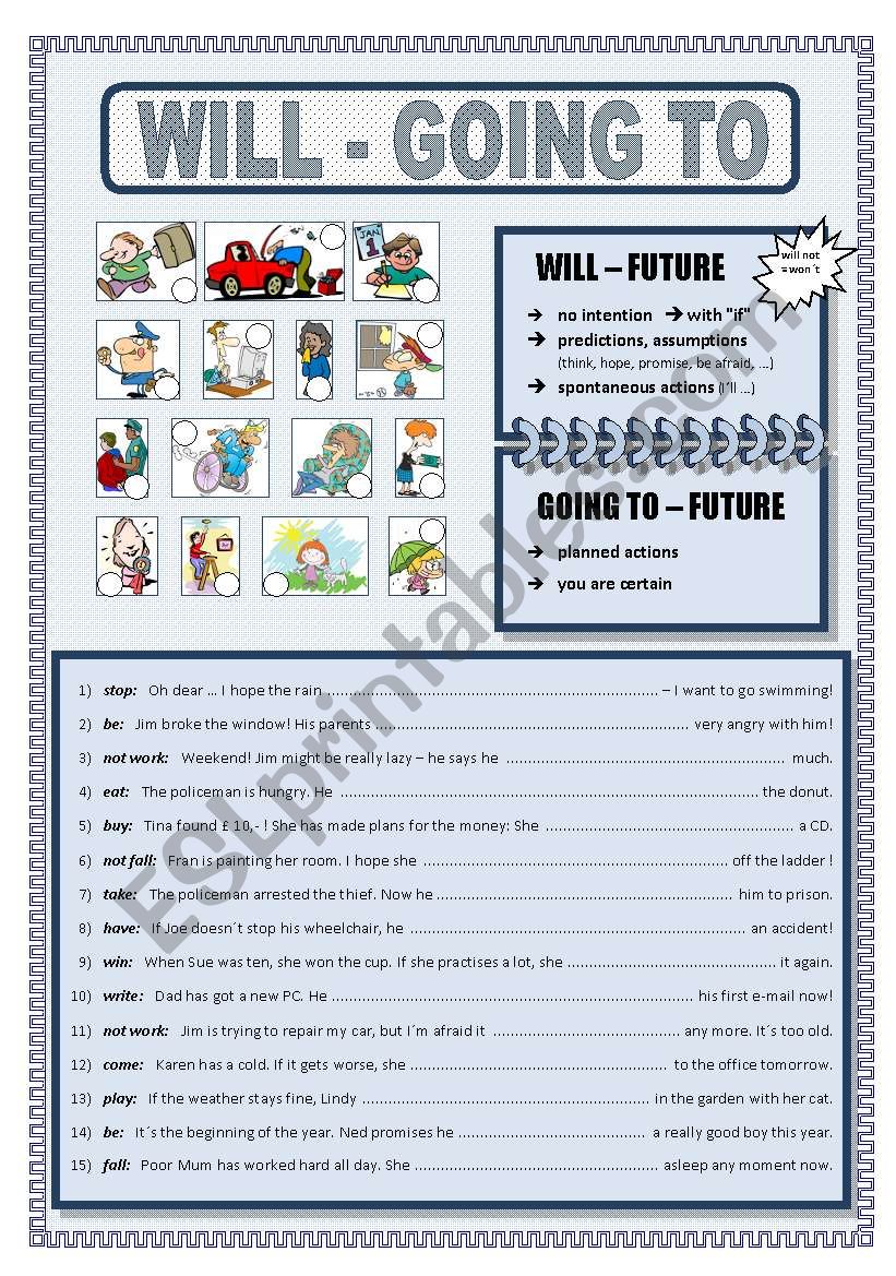 will - going to with brief guide and pictures