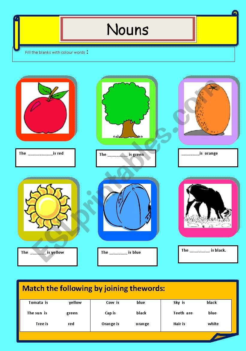 NOUNS worksheet