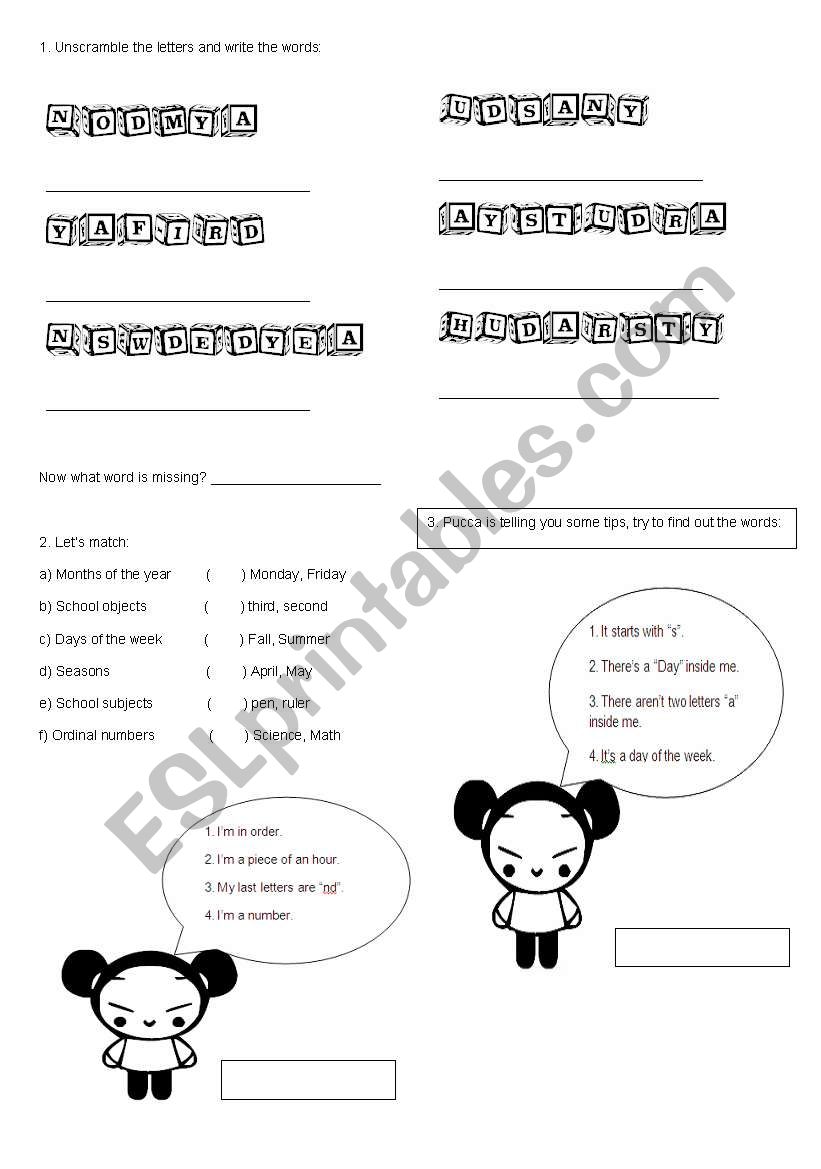 Fun Time Exercises 3 worksheet