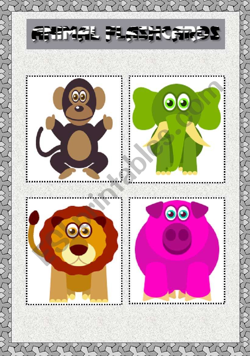 Animal Flashcards worksheet