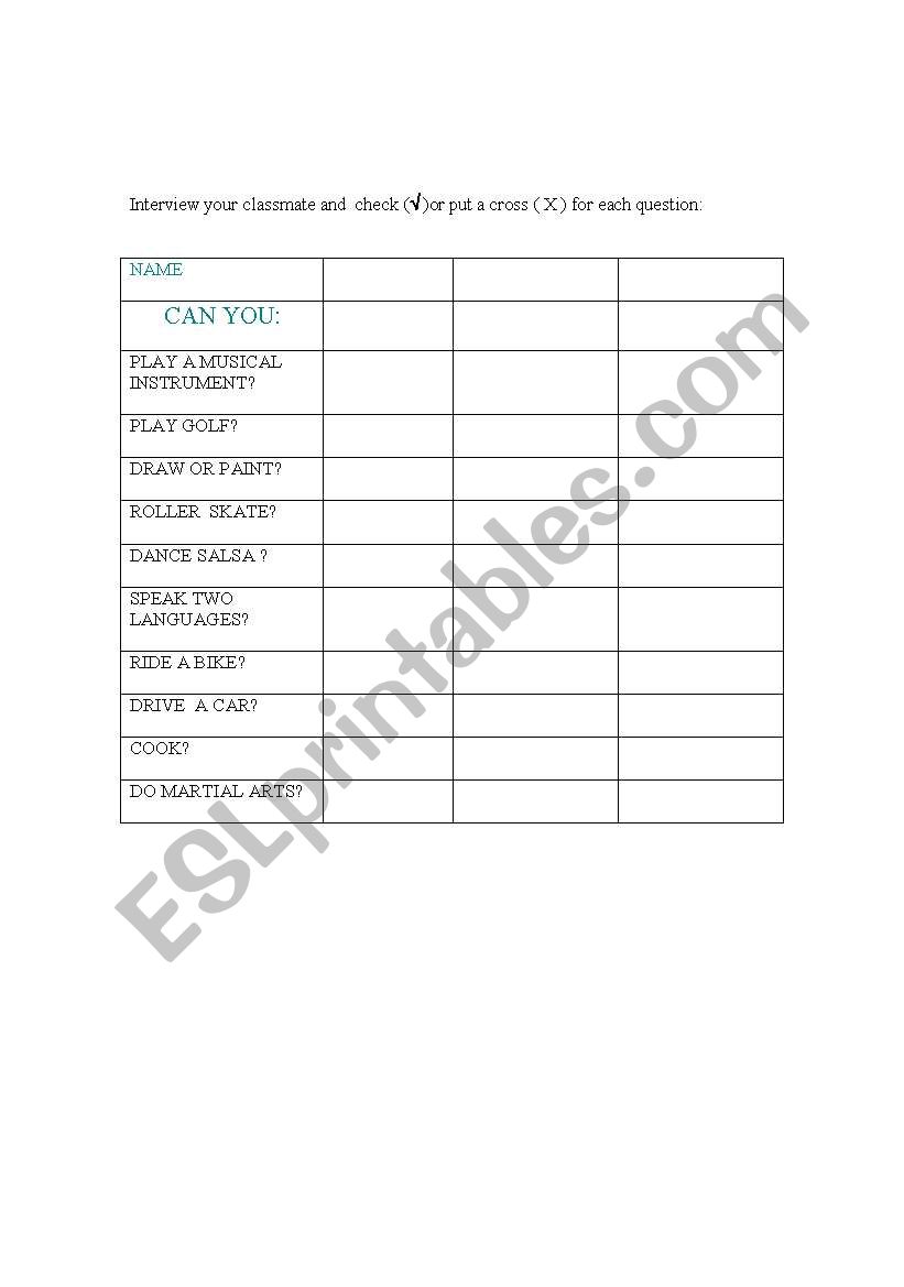 Revision of Modal CAN in the interrogative form