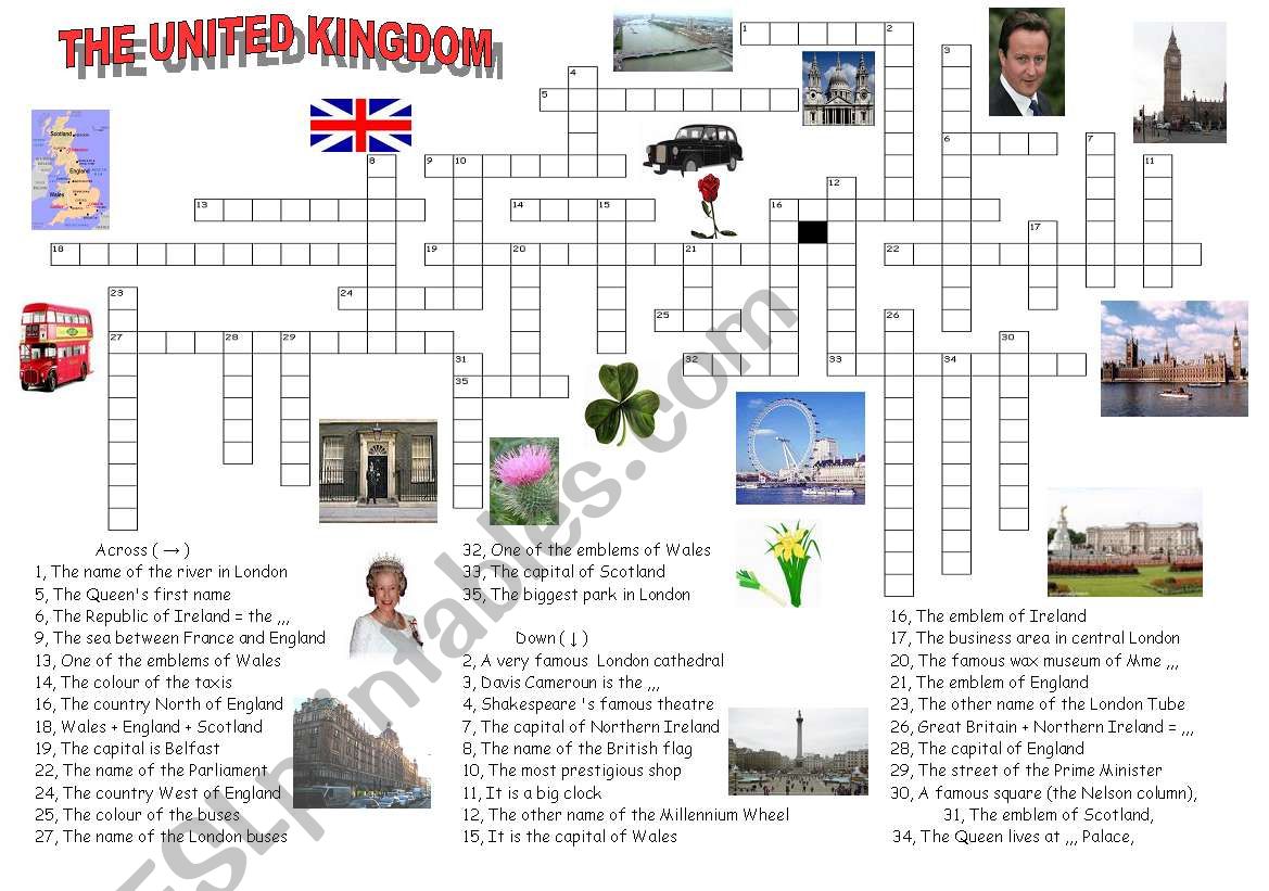 The United Kingdom worksheet