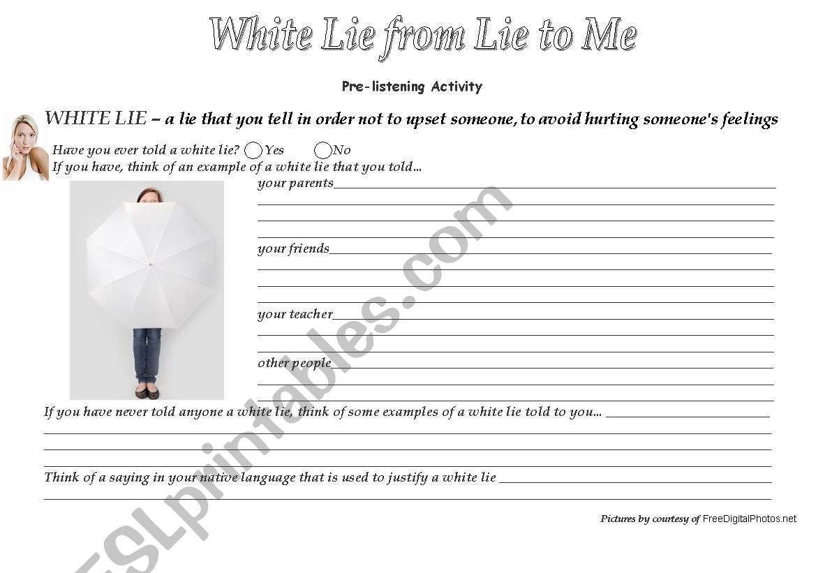 White Lie Song from Lie to Me series (3 wss)