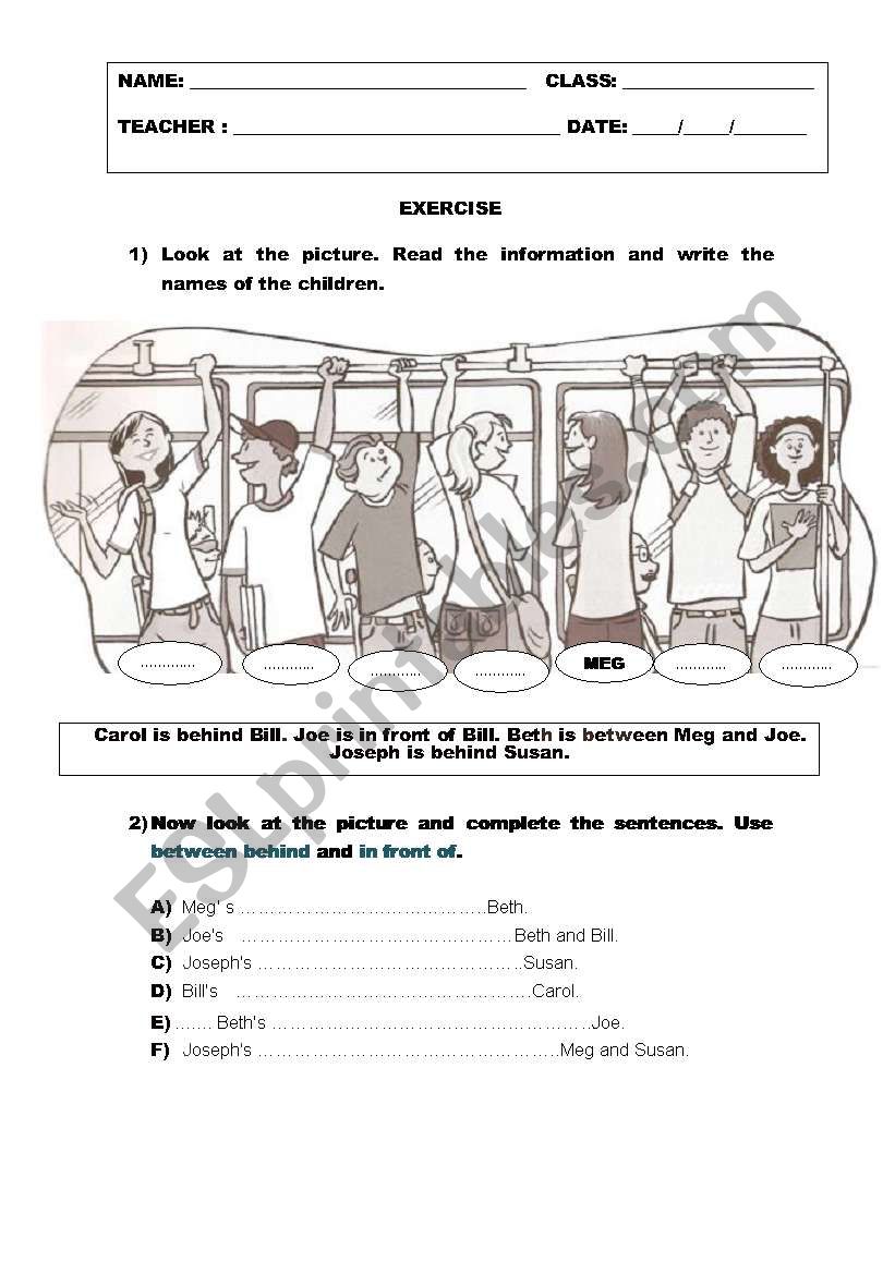 Look at the picture worksheet