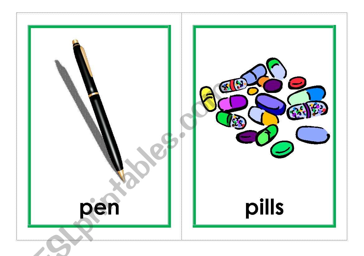 Let´s Go Phonics, level 1 flashcards SET 1 p, b, t, v, f ESL