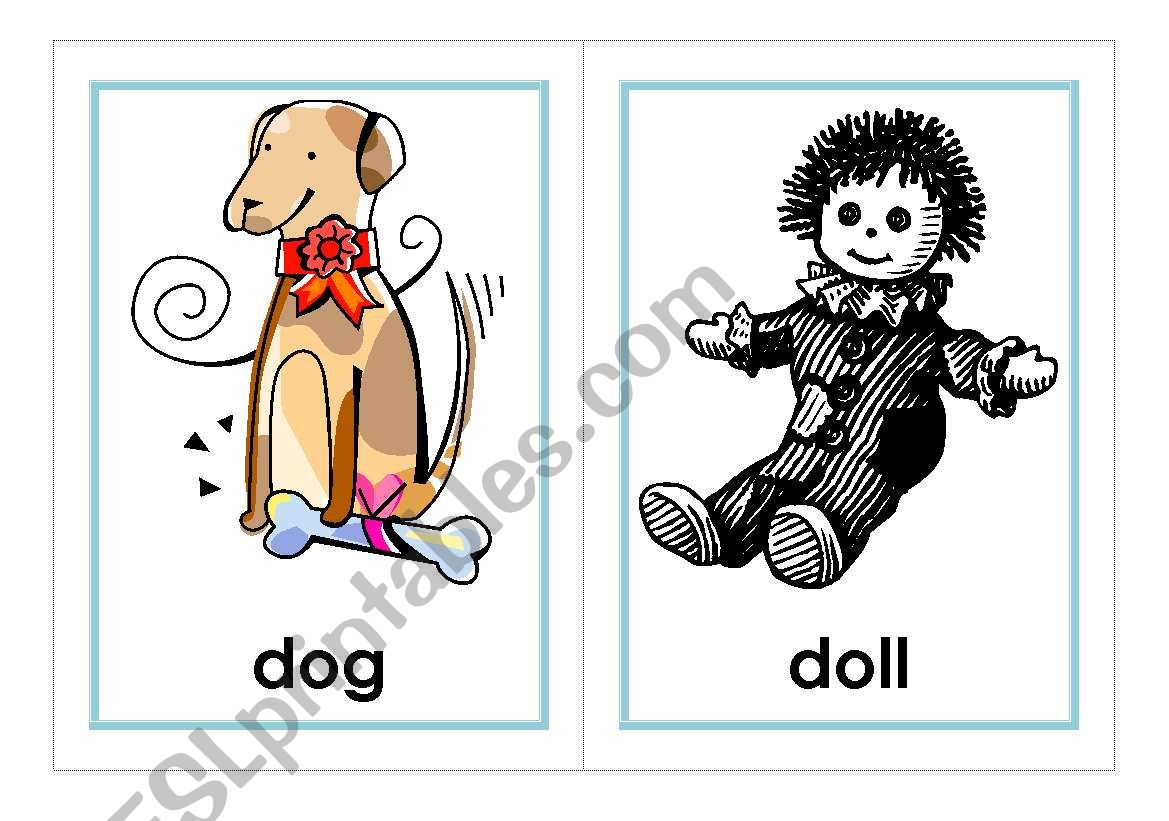 Let´s Go Phonics, level 1 flashcards SET 2 d, h ESL worksheet by