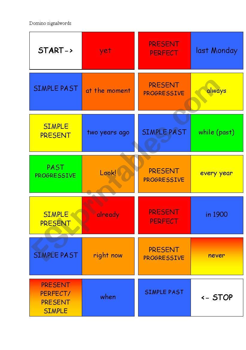 Domino singnal words (solution)