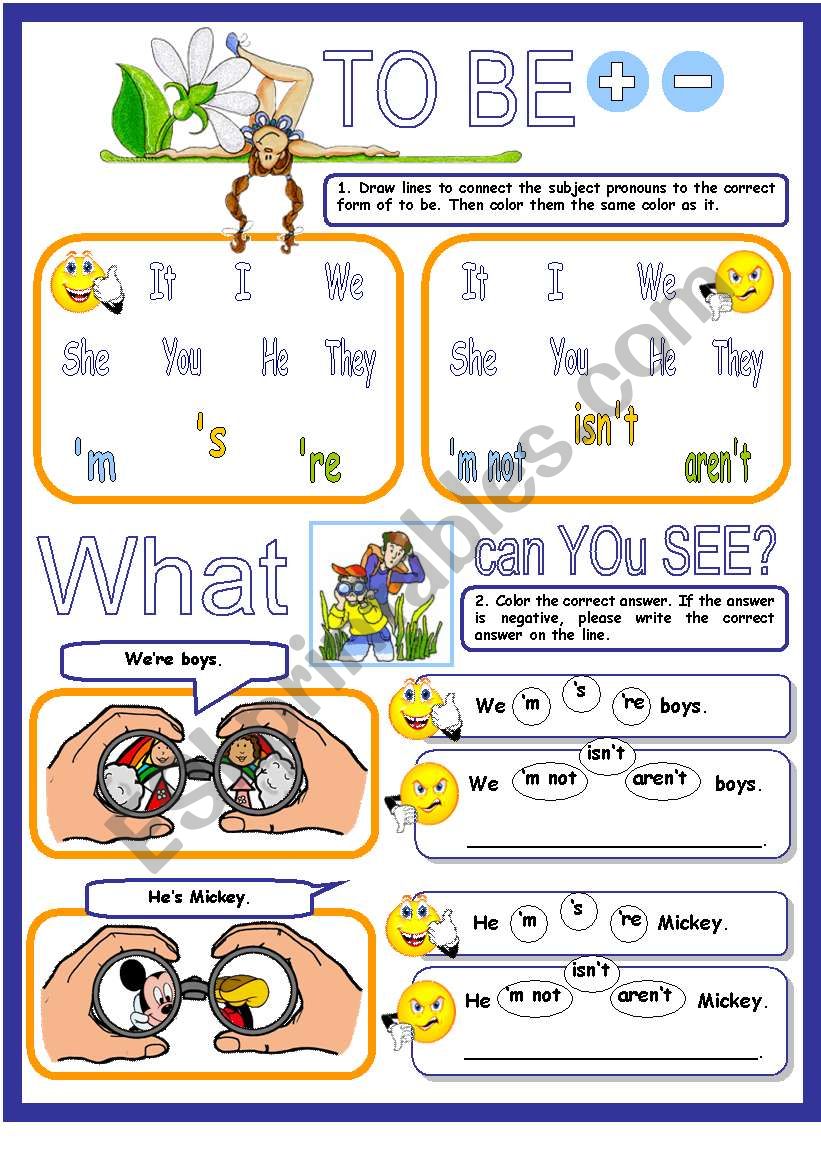 To Be Positive and Negative for Younger Learners