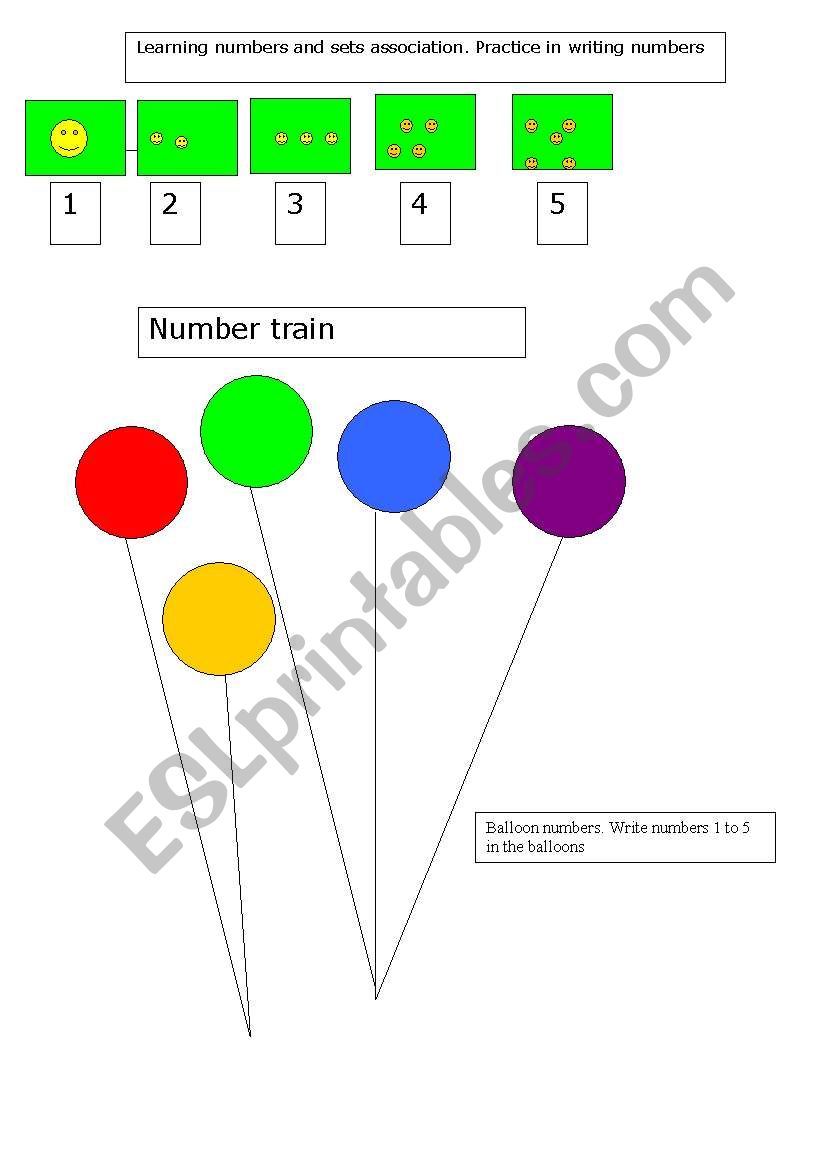 learning to count worksheet