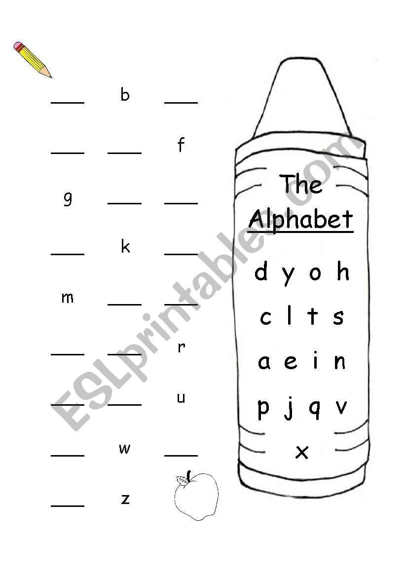 Alphabet Quiz worksheet