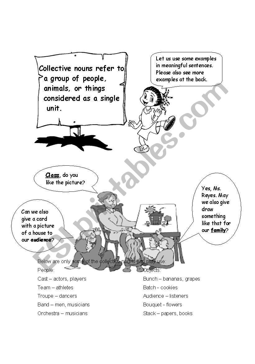 Collective Nouns Worksheet worksheet