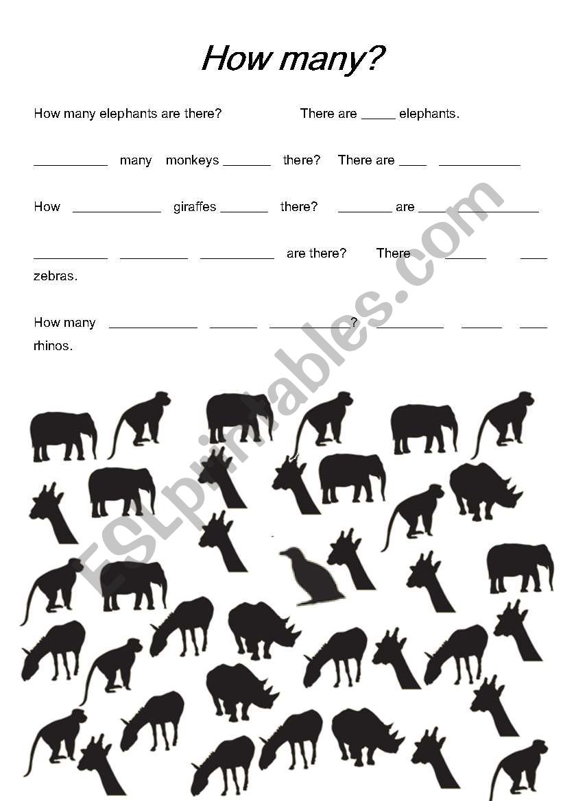 How many? worksheet