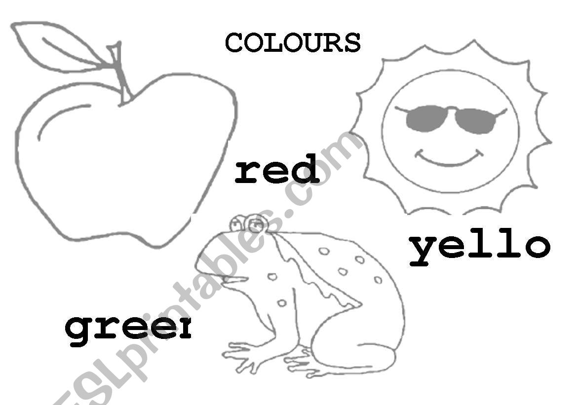 COLOURS worksheet