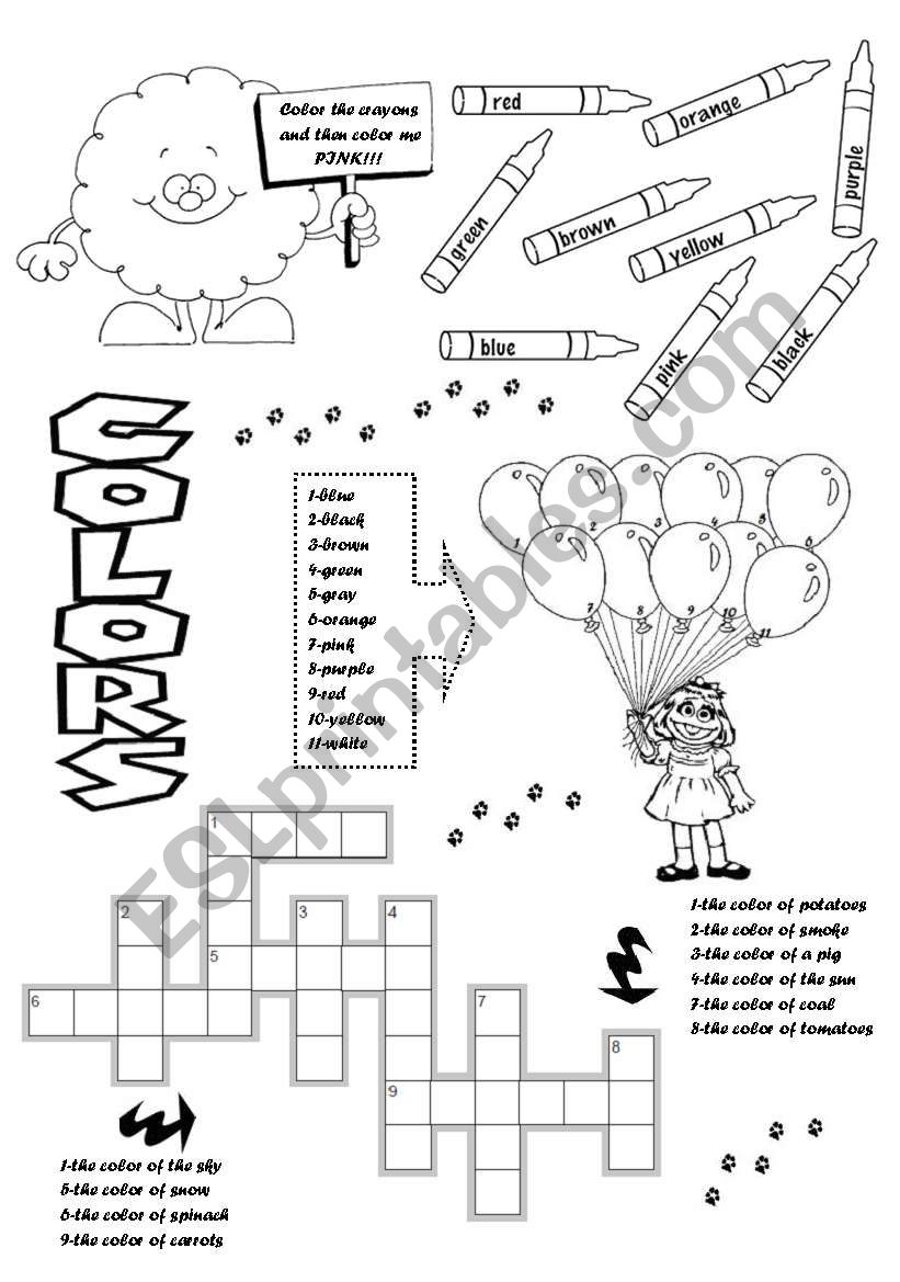 COLORS worksheet