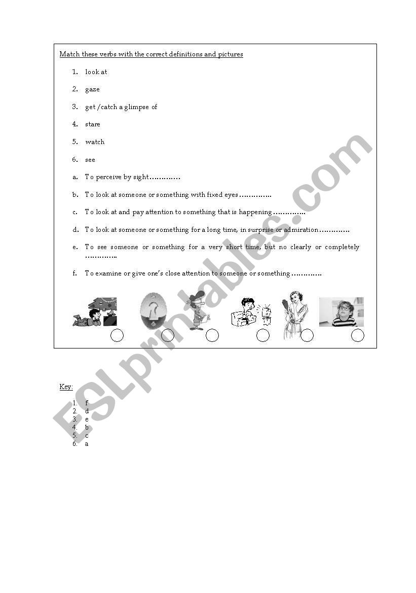 ways of looking worksheet