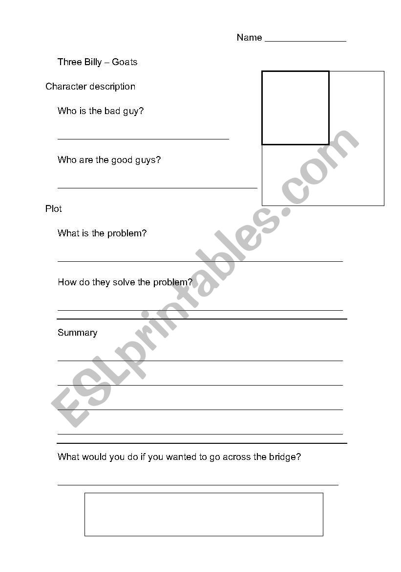 Billy worksheet