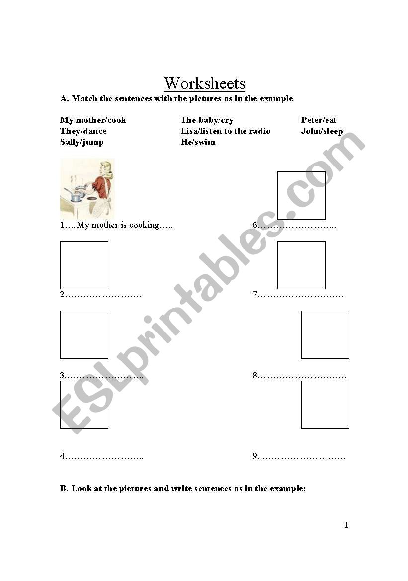 What are you doing? worksheet